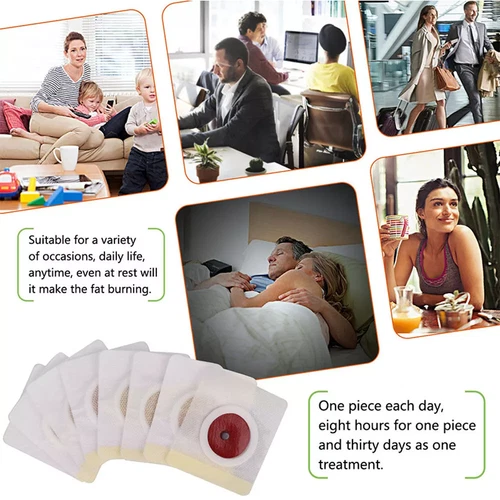 30-90PCS Abdomen Belly Shaping Patch Stickers Weight Loss Slimming Burn Fat Pads - Picture 2 of 13