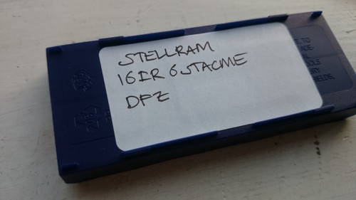 2 Stellram carbide threading inserts 16IR6STACME DFZ ( 16IR 6 ST ACME 6STACME - Picture 2 of 2