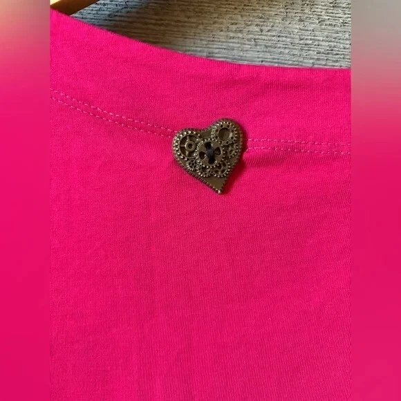 Mini abito Love Moschino in cotone rosa nuovo con etichetta IT taglia 40