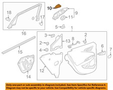 GM OEM 16-24 Malibu Rear Door Interior Trim-Switch Bezel Cap 23451126