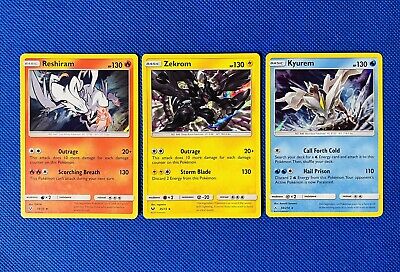 Reshiram Zekrom Kyurem Pokémon TCG Oversize Legendary Black Star Promo Holo  [NM]