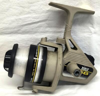 1990 Zebco 58 Lightweight Spinning Fishing Reel Left Hand Retrieve