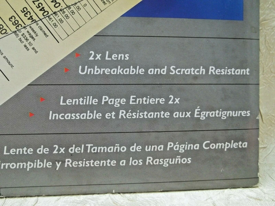 Lupa Apollo Full Page 2X Lente Irrompible y Resistente a los Arañazos Alta Potencia Foto 2 de 4