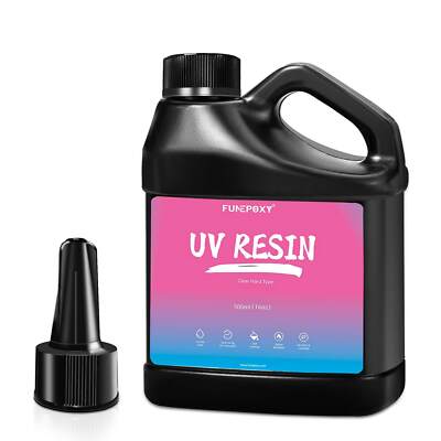500ML Hard UV Resin Pre-mixed Epoxy Resin Handmade DIY Jewelry Cure in-4-Minutes