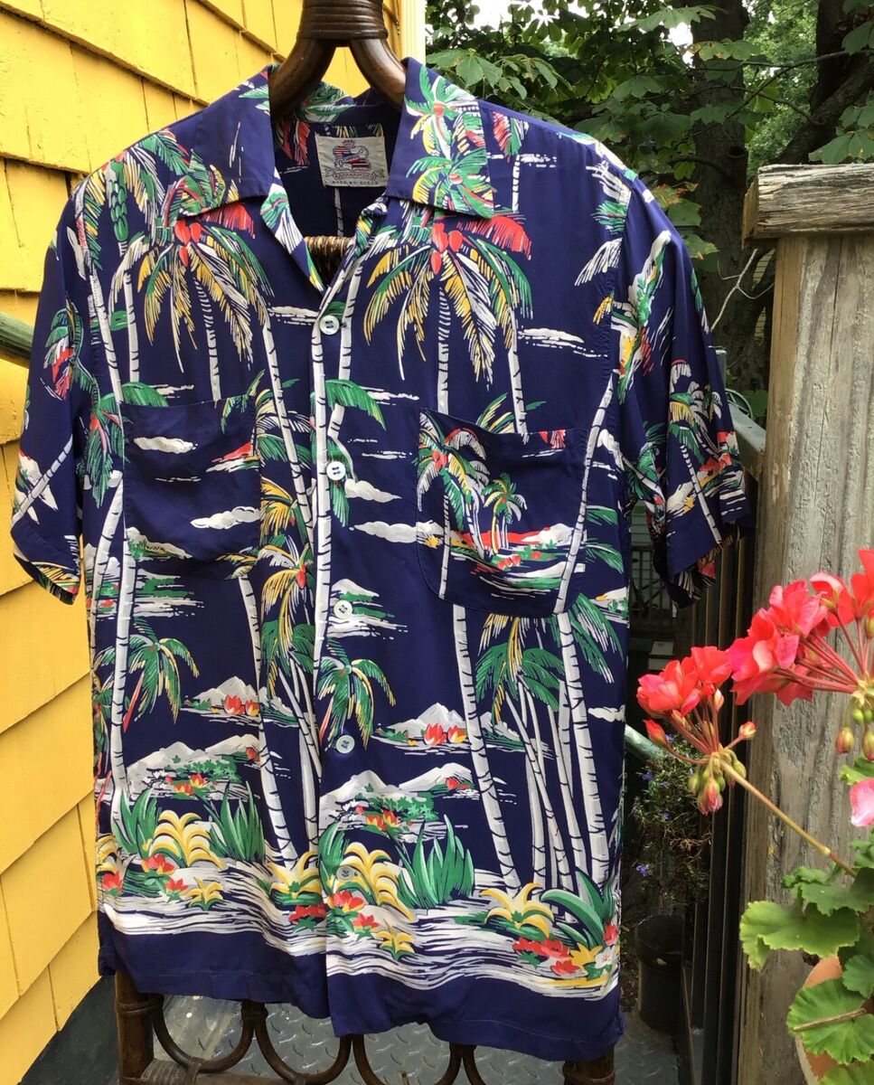 Vintage 1940s Rayon Kahanamoku Champion From Here to Vintage 1940s Rayon Kahanamoku Champion From Here to