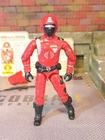 GI JOE ~ 1985 COBRA CRIMSON GUARD ~ UNCRACKED ELBOWS ~ 100% COMPLETE & FILE CARD