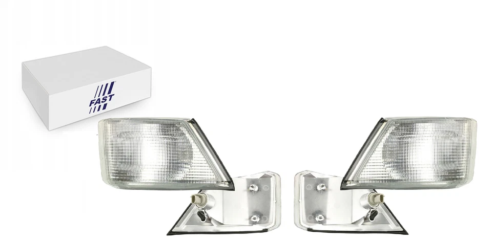 SET 2X CLIGNOTANT AVANT DROITE + GAUCHE POUR IVECO DAILY III 07.1999- BLANC - Photo 1/1
