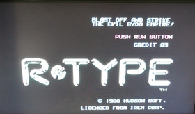 R-Type pc engine HuCard JP GAME