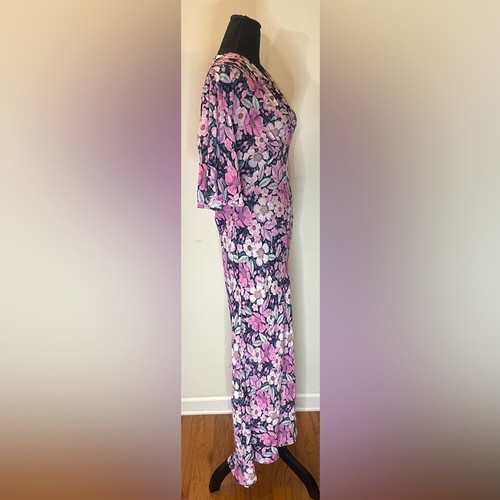 Karen Kane- Women's Flutter Sleeve Dress Floral PrintSize L - Picture 3 of 5
