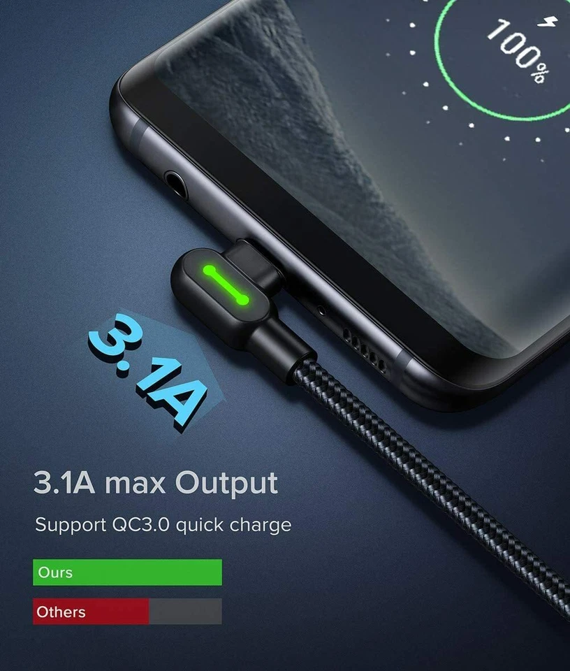 3 Pack USB Type C Samsung Galaxy S20 S10 S9 S8 Plus Note 10 LG Google Pixel One - Image 3 of 4