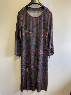 Aniston Bunt Blumenmuster Maxi Kleid IN Brown Multi UK 14 (ph345) - Bild 1 von 3