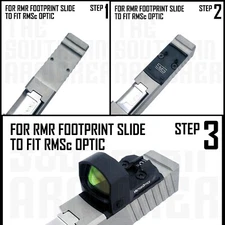 RMR To RMSc Adapter Plate for RMR slides TO FIT RMSc 407K 507K ROMEO ZERO Optics