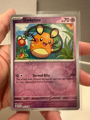 1x Dedenne - 095/198 ~ 95~SVI~Common~REVERSE HOLO~NM Pokemon  1215#70-71