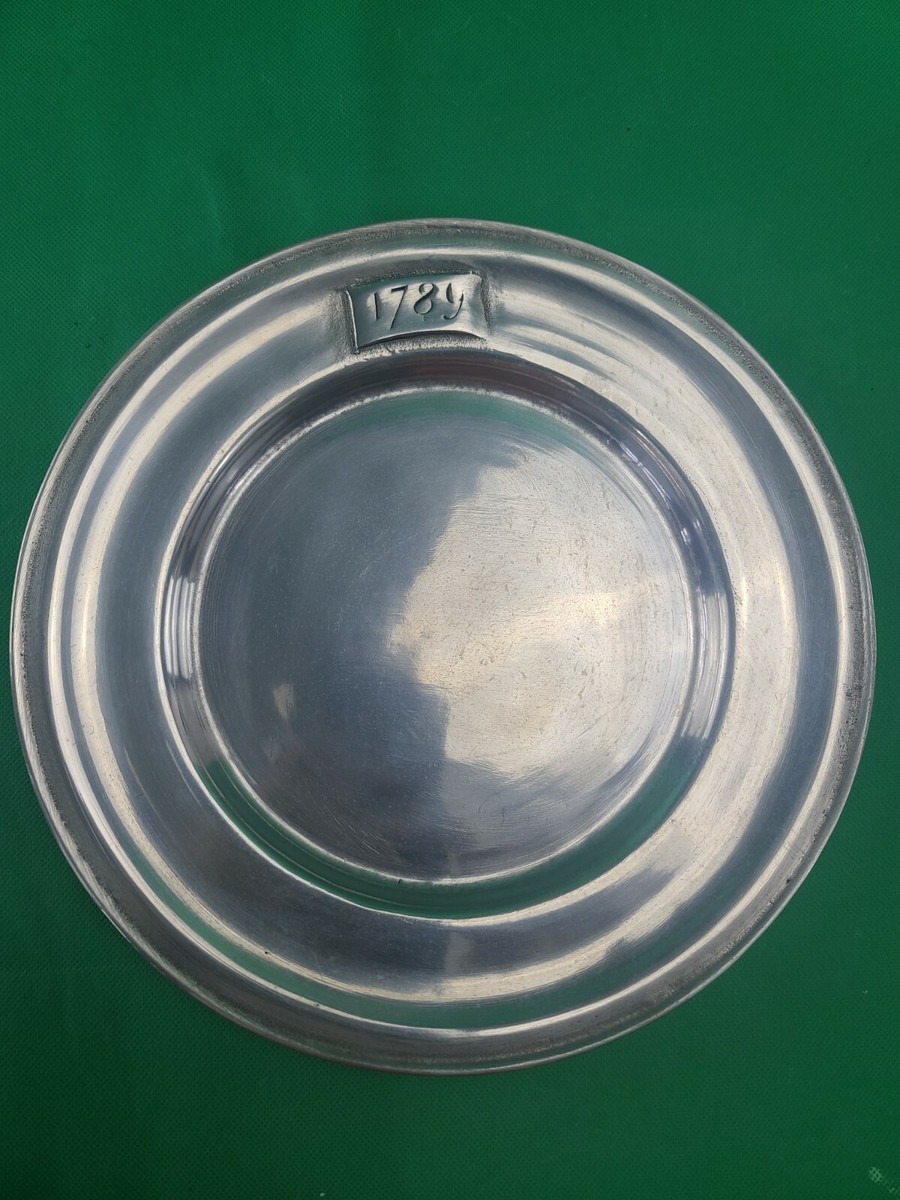 Pewter Plate 11 Inch Plain 1789 RWP Wilton Columbia, PA | eBay