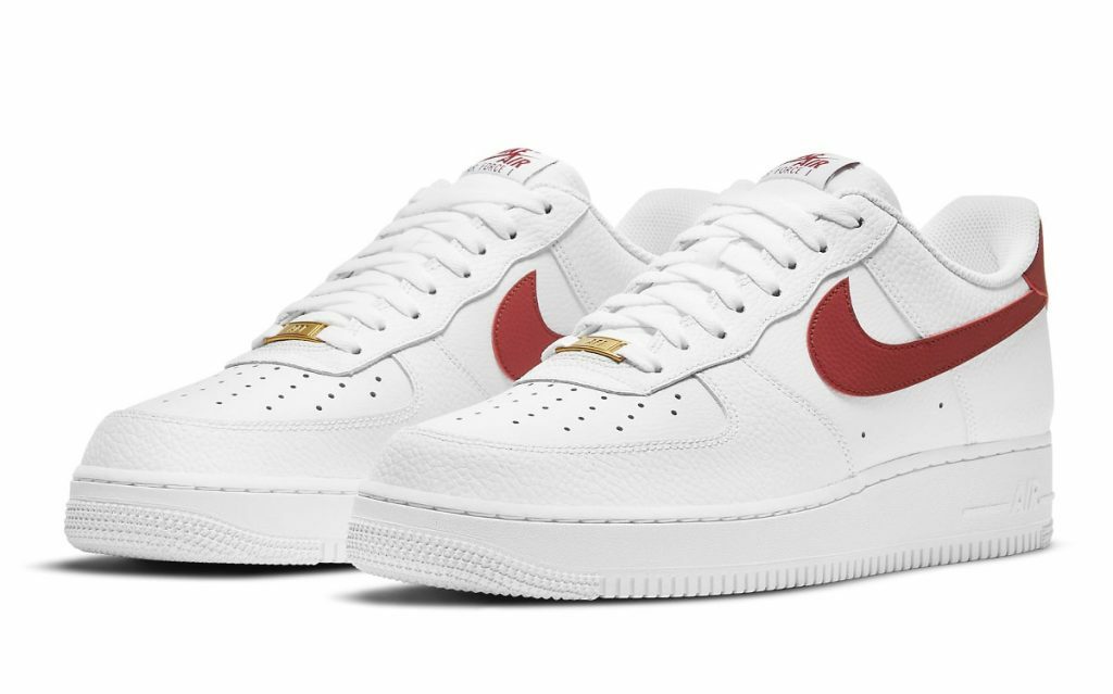 Nike Air Force 1 CZ0326-100 White Team Red Low Men's NEW IN BOX DS