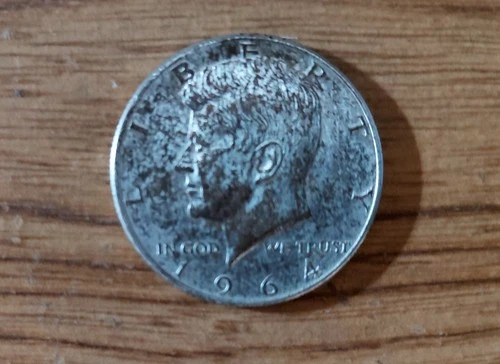 1964 Kennedy Silver Half Dollar Circulated - Good for Silver only