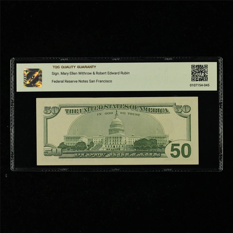 1996 FRN San Francisco 50 Dollars Fr#2126L* Replacement - Image 2 of 4