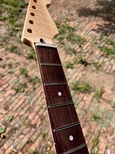 Rosewood Stainless steel 22fret Natural color Flame Maple Electric Guitar Neck