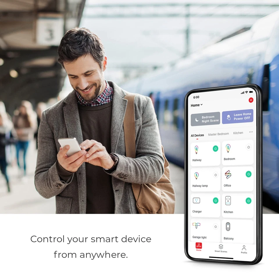 Electric 35851 Wi-Fi Smart 7 W (60 W Equivalent) Spiral Filament Multicolor C... - Image 2 of 4