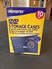 Memorex DVD Storage Cases 10 Pack Black Replacement NEW