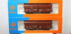 ROCO 46242 x 2 Self-Unloading Cars 4-Axle Brown Cargo Coal DRG Ep. 2