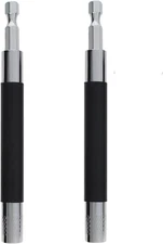 2 Pack 120mm Magnetic Screw Drive Guide Bit Holder, 1/4’’ Hex Extension Set Tool