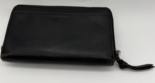 RACHEL Rachel Roy Wallet Genuine Leather Rectangle Black