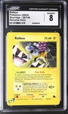 Raikou 28/144 Skyridge Reverse Holo CGC 8 on eBay