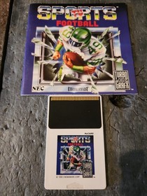 Turbografx Keith Courage in Alpha Zones , TV Sport Football HuCard  Manual Only