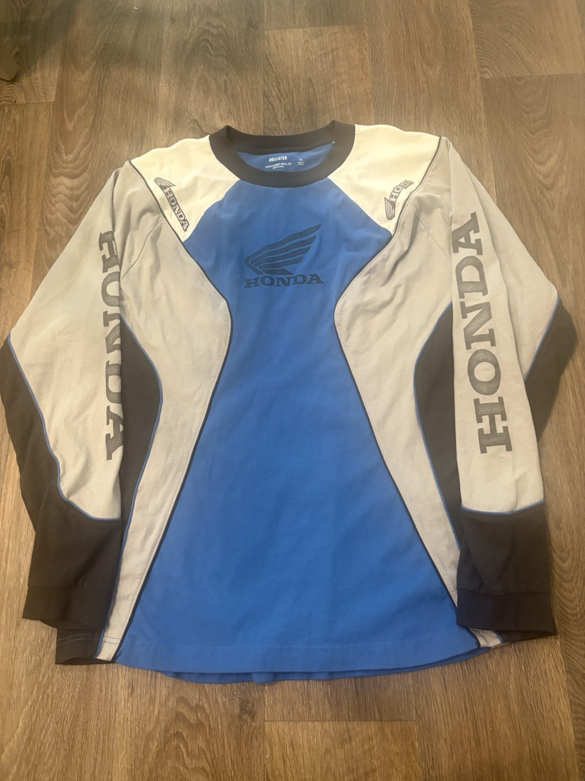 Hollister Honda Heavyweight Boxy Fit Graphic T-shirt Men XL Long Sleeve