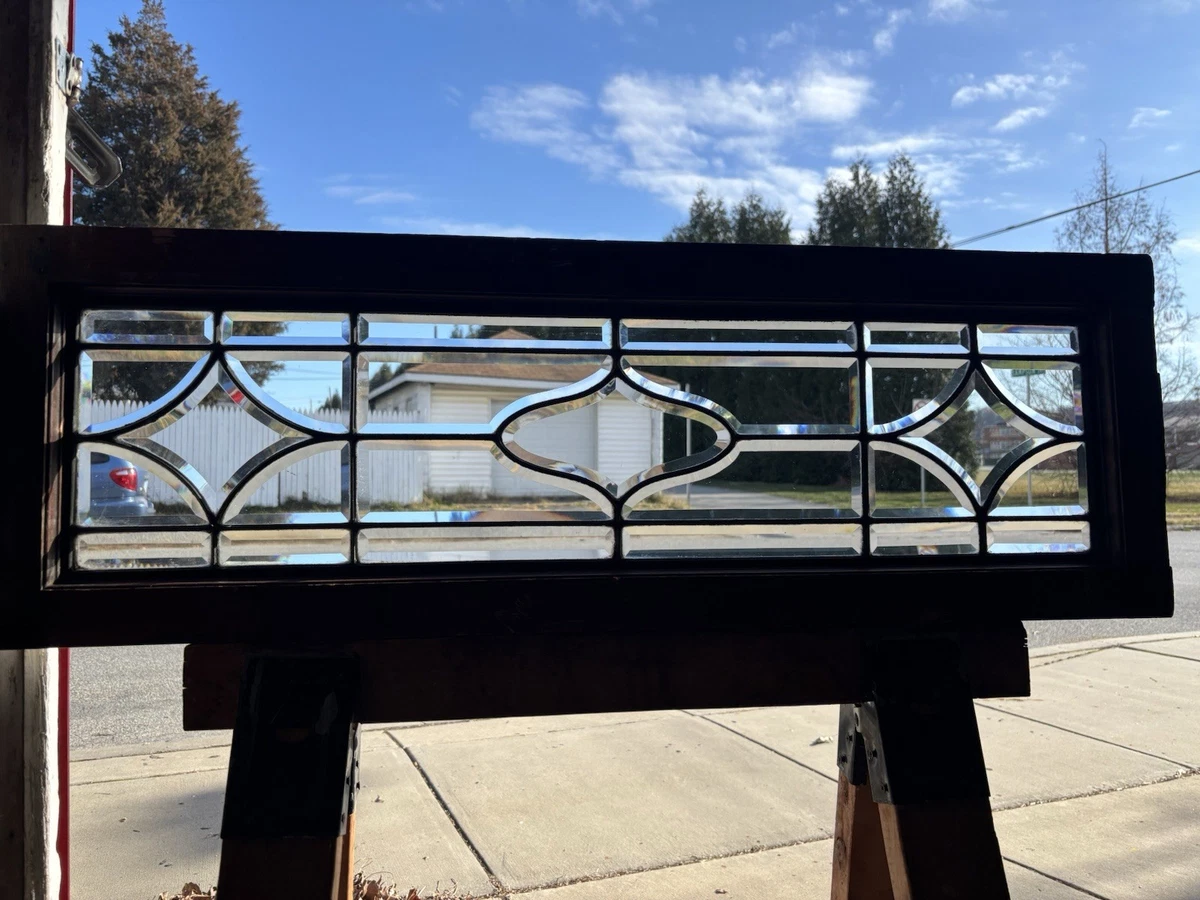 1850-1899 1890s Decade Transom Window Antique Stained Glass