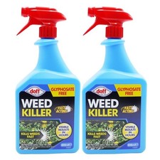 Doff Fast Acting Weedkiller Spray (2 x 800ml) 7.49 per litre