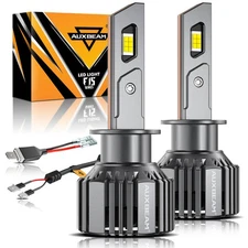 AUXBEAM H1 LED Headlight Conversion Kit 90W 25000LM Lamp Bulb Hi/low beam 6500K