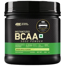 Optimum Nutrition (ON) Instantized BCAA 5000 Powder Green Apple boost strength