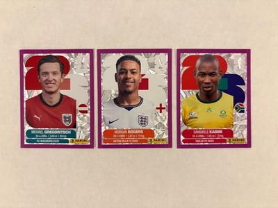 2026 Panini World Cup Sticker Rare Purple Crumple Foil