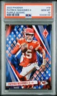 PATRICK MAHOMES 2023 Panini Phoenix Purple Seismic Prizm /125 Chiefs PSA 10