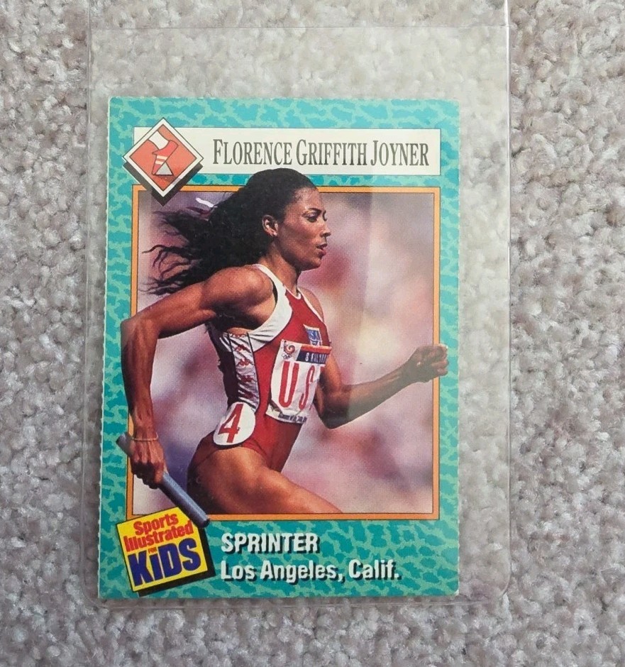 Florence Griffith Joyner 1989 Sports Illustrated SI for Kids #9 RC Rookie Card