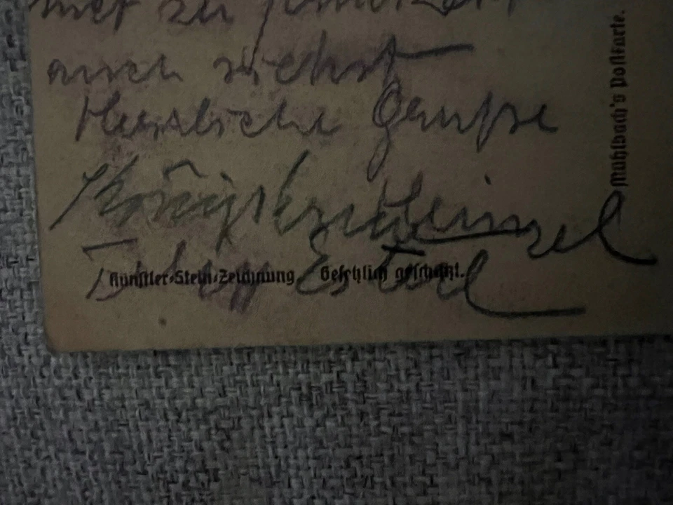 Felix Esterl - Original signierte Postkarte - Maler Expressiven Realismus - Bild 2 von 3