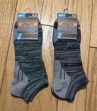 Men's Athletic Low Cut  Socks Fits Shoe Size 6-12  set of 2 NEW