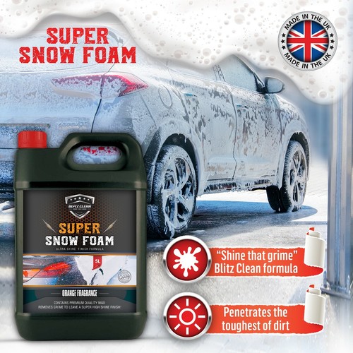 Super 5L Orange Snow Foam Ultra Shine Finish Super Wax Grime Removing Agent - Picture 3 of 7