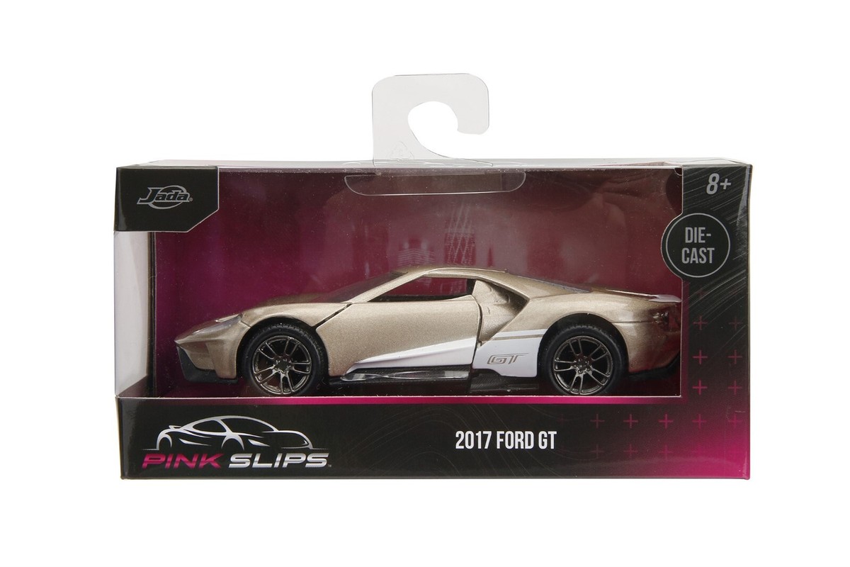 Jada 1:32 Pink Slips 2017 Ford GT Gold Diecast Model Car 34662 New