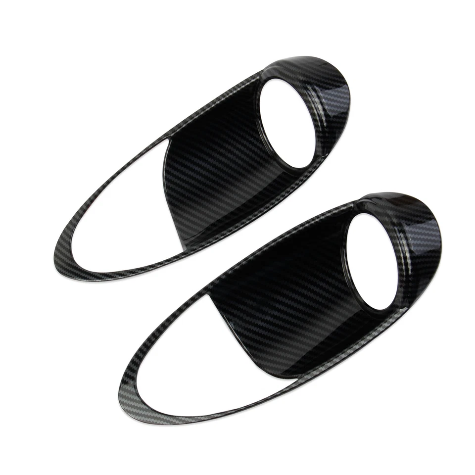 Cubierta interior de manija de puerta estilo fibra de carbono para Nissan 370Z Foto 3 de 4