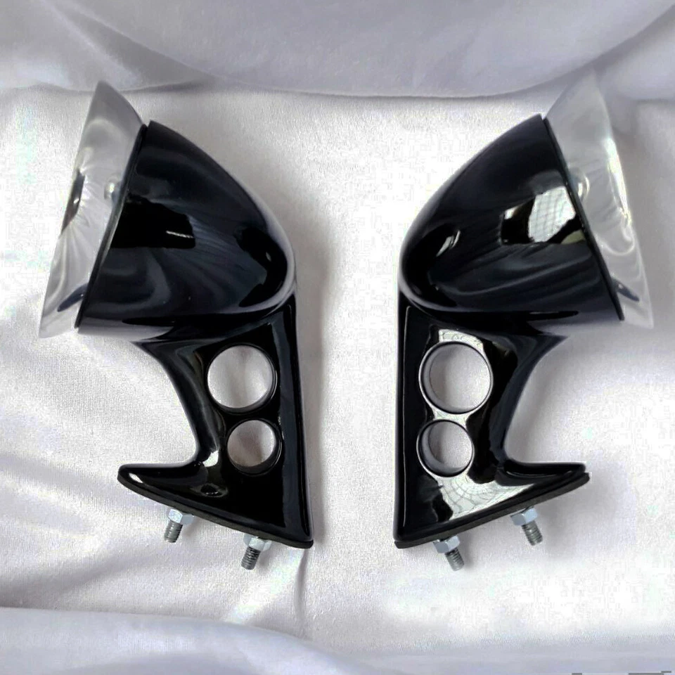 适用于日产 Cedric 130 Datsun 2000/2300/2400 Super Six FENDER Mirror 黑色铬合金 — 第 2/4 张图片