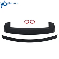 Black Rear Roof Spoiler+Tail gate Mid Wing For Jeep Grand Cherokee 2013-2021