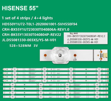 KIT BARRE LED 55" HISENSE  HD550Y1U72-T0L1 JL.D55081330-003YS-M-V01 SVH550F94