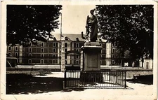 Old postcard AK GAP - statue Ladoucette and Desmichels barracks (453427)