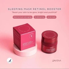 DAVIENA Mask Retinol Booster Moist Anti-Aging Brightening Collagen Brighter 15g