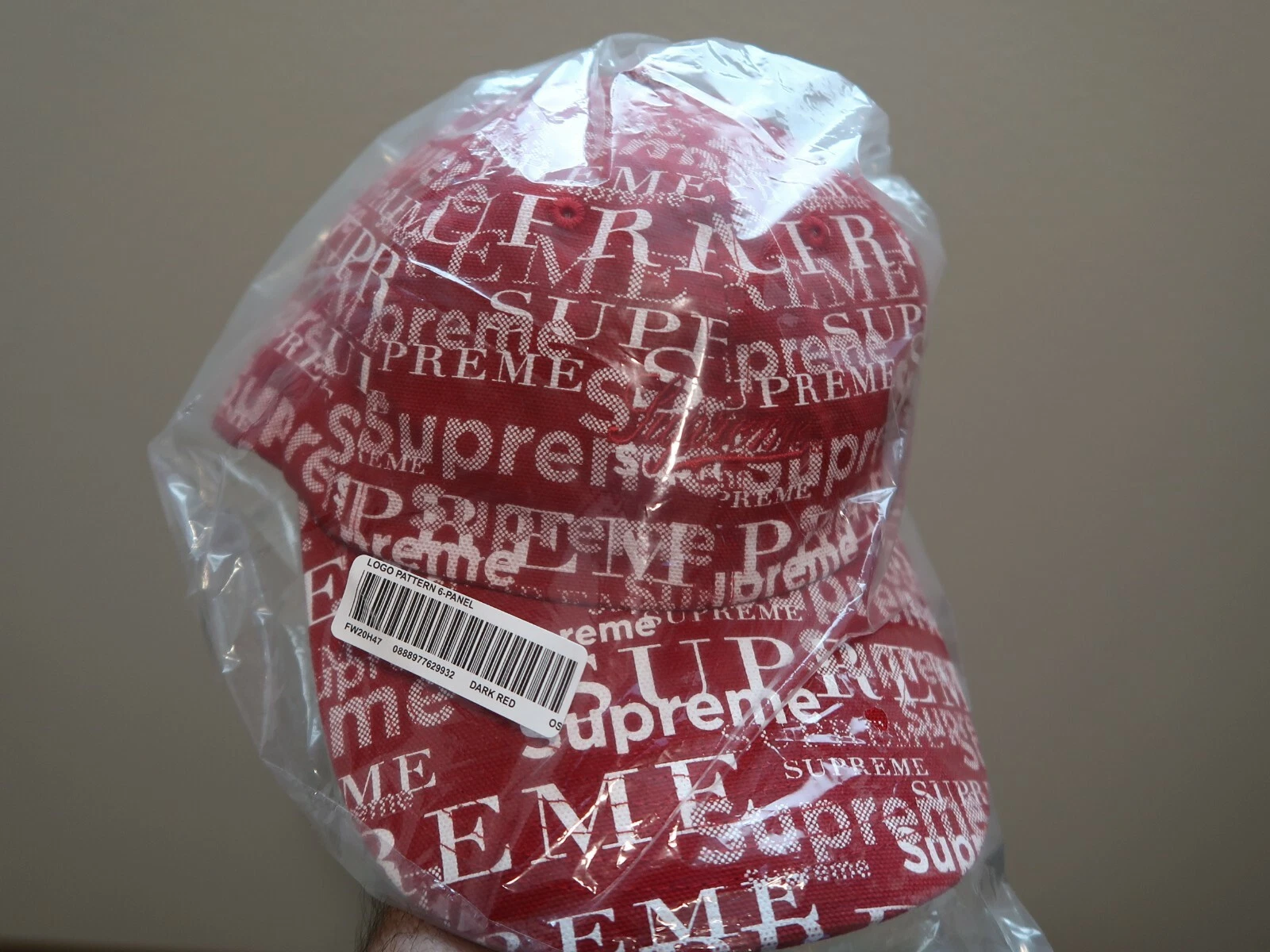Supreme chapeau (FW20H47) motif logo 6 panneaux