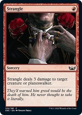 MTG NM Strangle FOIL - SNC Streets of New Capenna - Picture 1 of 1