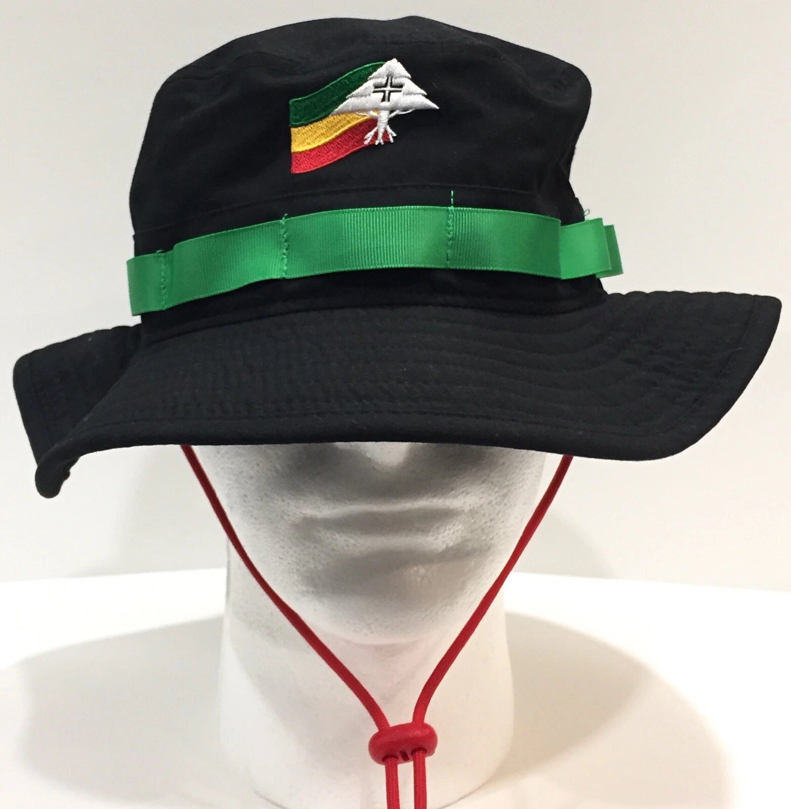 Mens LRG Treelay Bucket Hat Black Green LRG